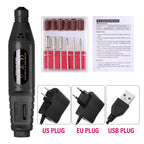 Electric Nail Drill Machine – Professional Manicure Milling Cutter & Nail Art Drill Pen for Salon Use
