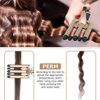 5-Barrel Hair Crimper Curling Iron – Ceramic Waver Wand with Fast Heating for All Hair Types