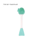 2-in-1 Silicone Facial Cleansing Brush – Mud Mask Remover & Makeup Scraper Tool