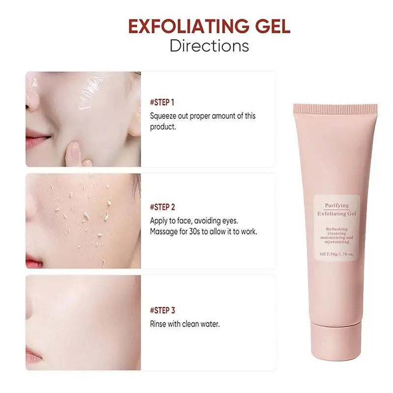 Purifying Exfoliating Facial Gel – Gentle Moisturizing Cleanser for Face & Body