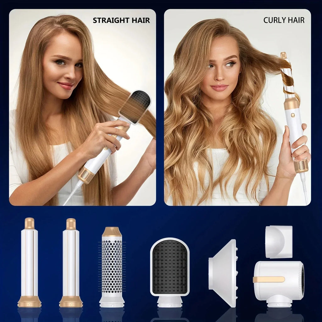 Tinsol 7-in-1 Brushless High-Speed Hair Dryer – Ionic Blow Dryer with Diffuser, Styling Comb & Hair Curler