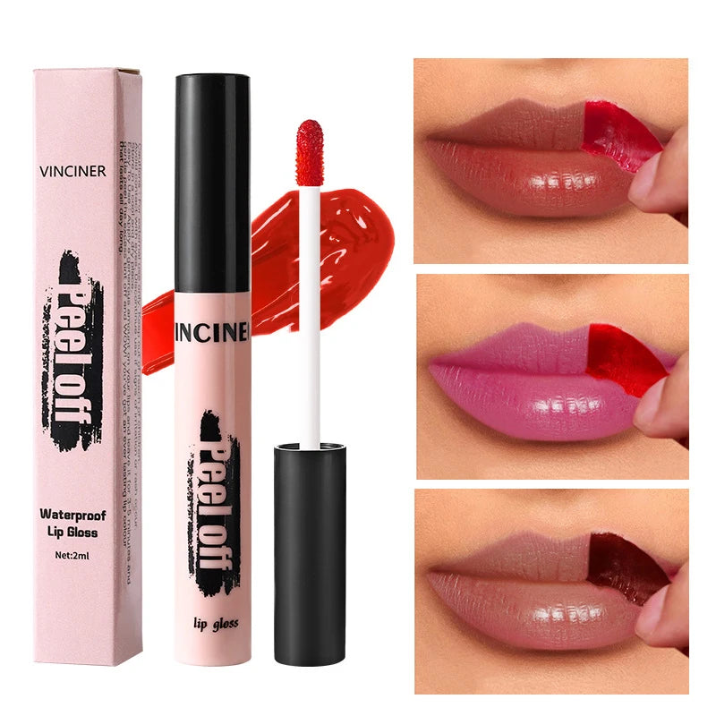 Peel-Off Matte Lip Tint – Long-Lasting Waterproof Lip Stain & Gloss