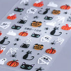2-Pack Halloween 3D Nail Art Stickers – Self-Adhesive DIY Manicure Decals