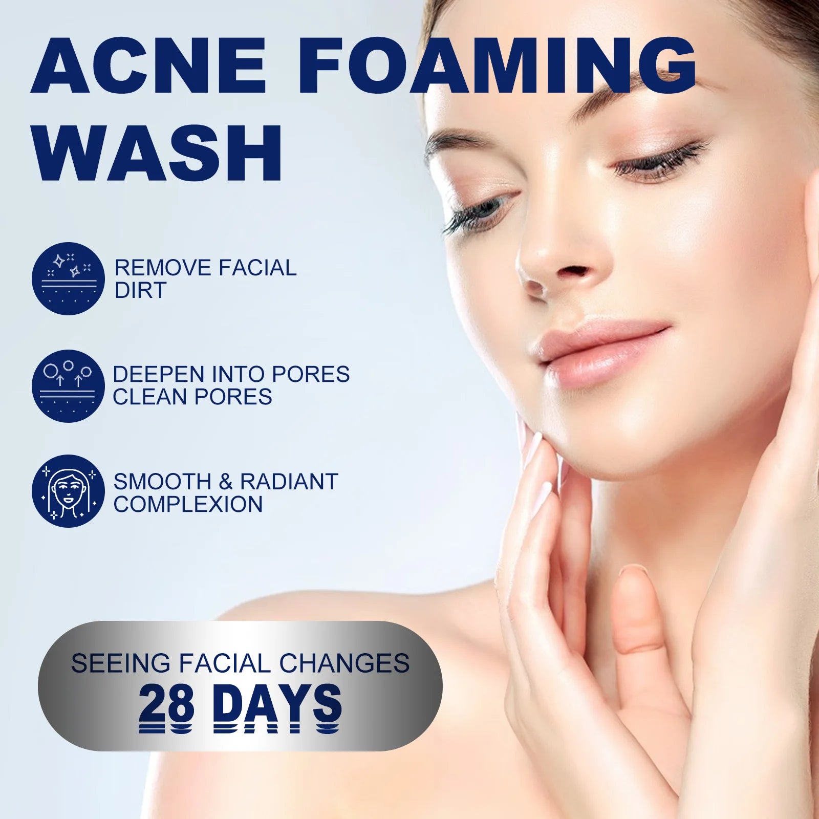 Anti-Acne Oil Control Facial Cleanser – Deep Cleansing, Pore Minimizing, Moisturizing Face Wash (100g)