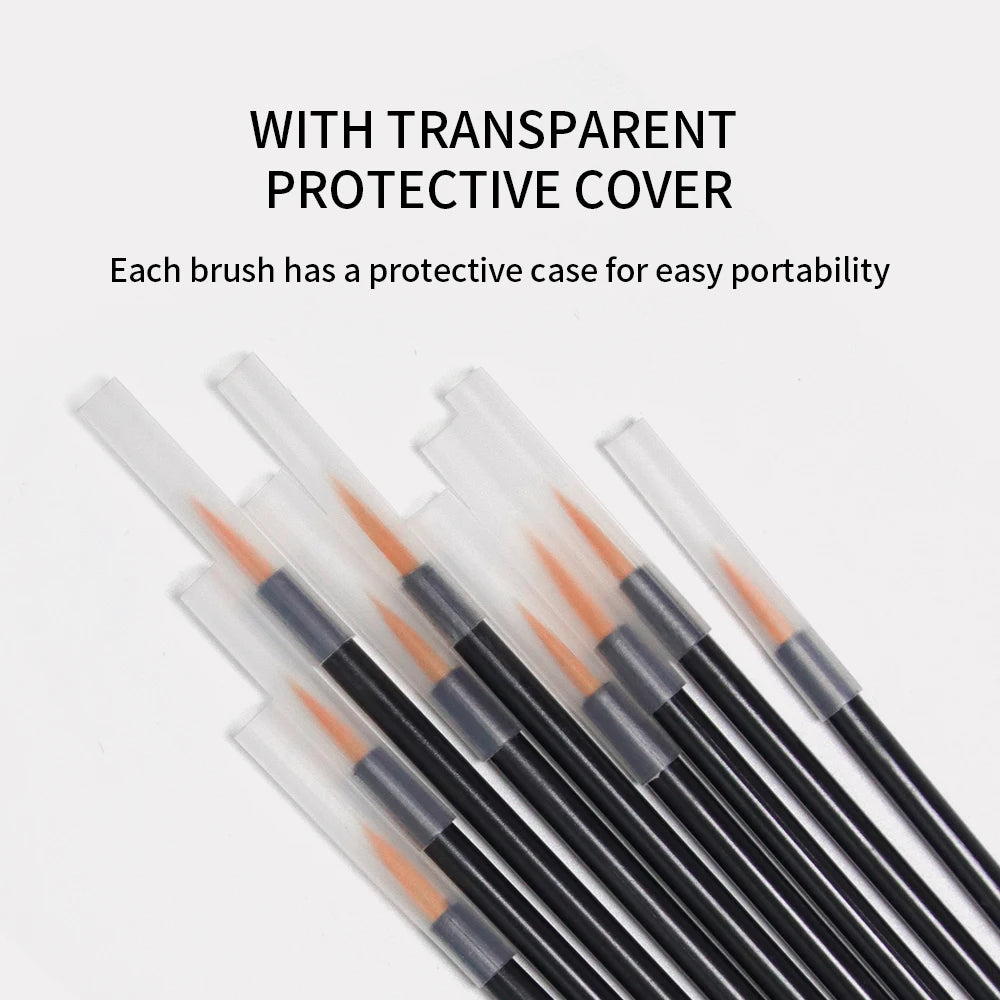 50 Pcs Disposable Eyeliner & Lip Brush Set – Individual Wand Applicators for Makeup Artists & Personal Use