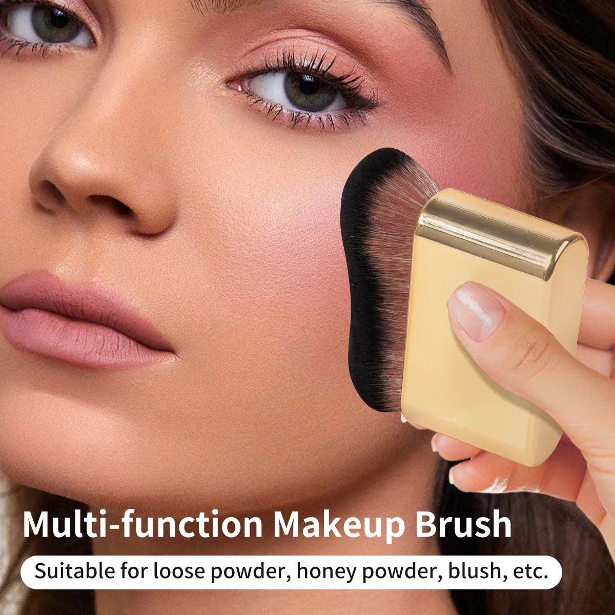 MAANGE Large Multi-Purpose Makeup Brush – Contour, Foundation & Blush