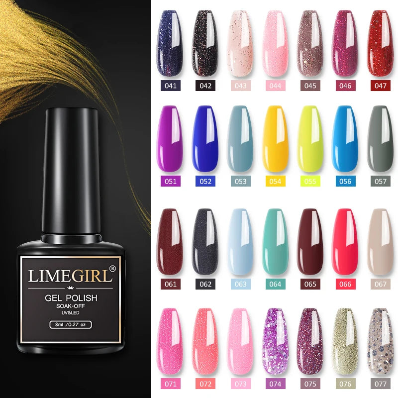 40-Color Gel Nail Kit with LED Dryer, Drill & Tools – Beginner Nail Art Set