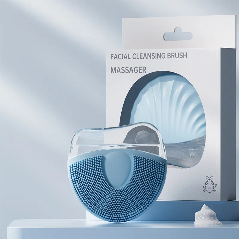 Silicone Facial Cleansing Brush – Deep Pore Exfoliating Skincare Tool