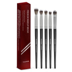 MAANGE 5-Piece Luxury Eyeshadow Brush Set – Soft Bristles & Portable Beauty Tools