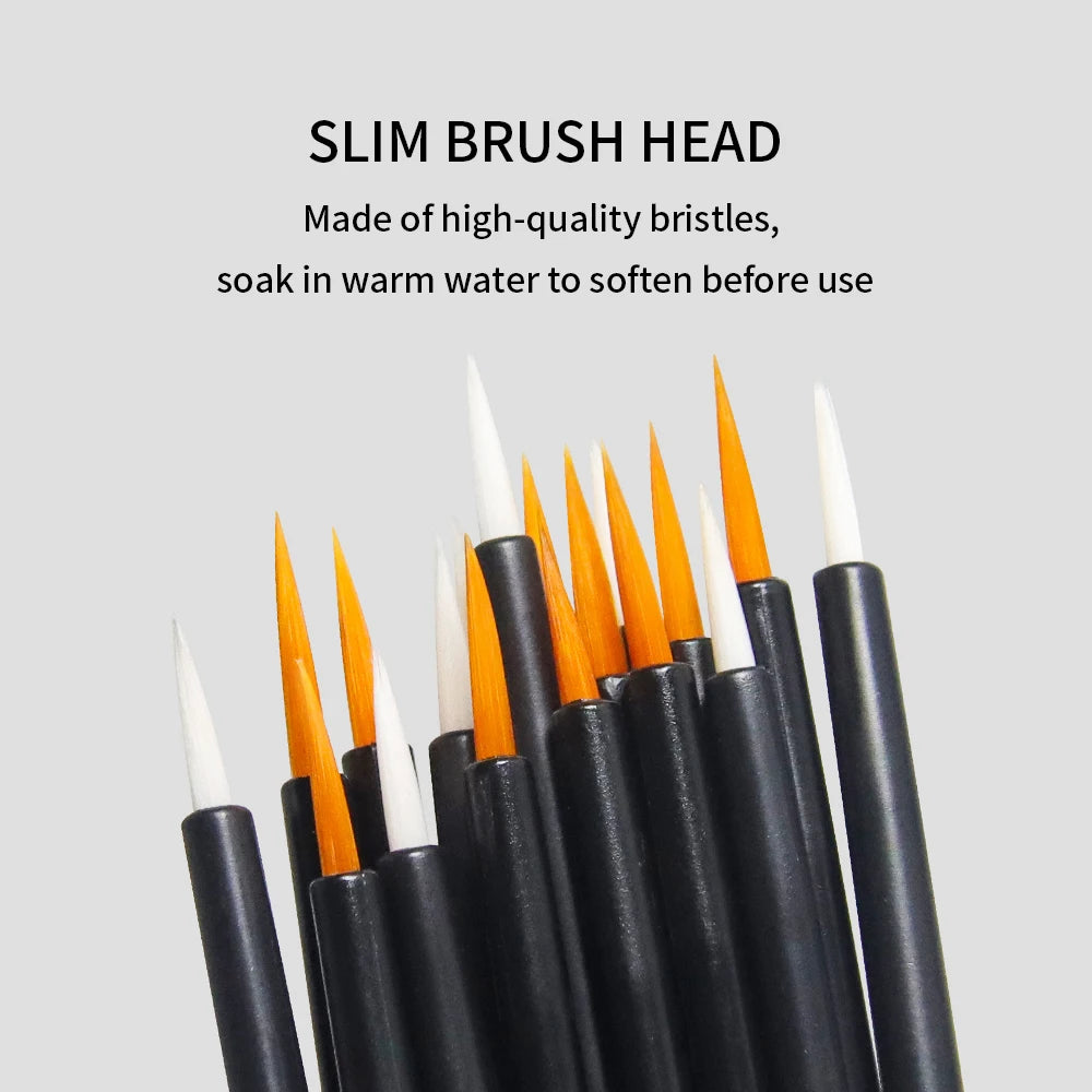 50 Pcs Disposable Eyeliner & Lip Brush Set – Individual Wand Applicators for Makeup Artists & Personal Use