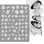 3D Y2K Hibiscus Floral Nail Stickers