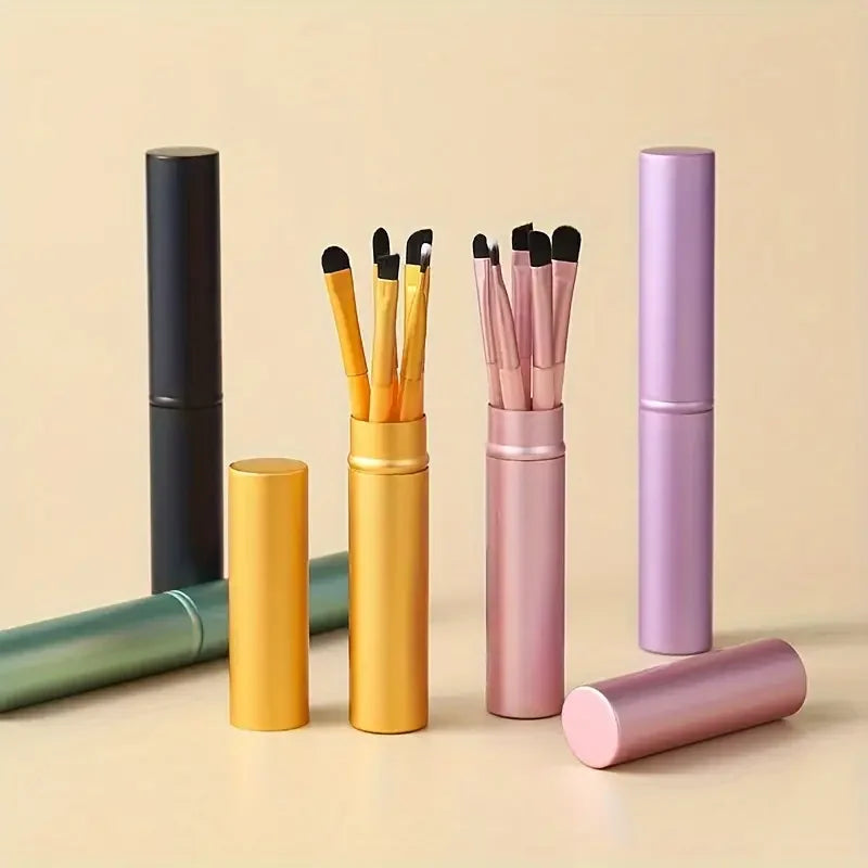 5-Piece Soft Eye & Blush Makeup Brush Set