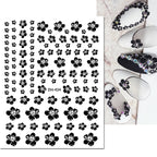 3D Y2K Hibiscus Floral Nail Stickers