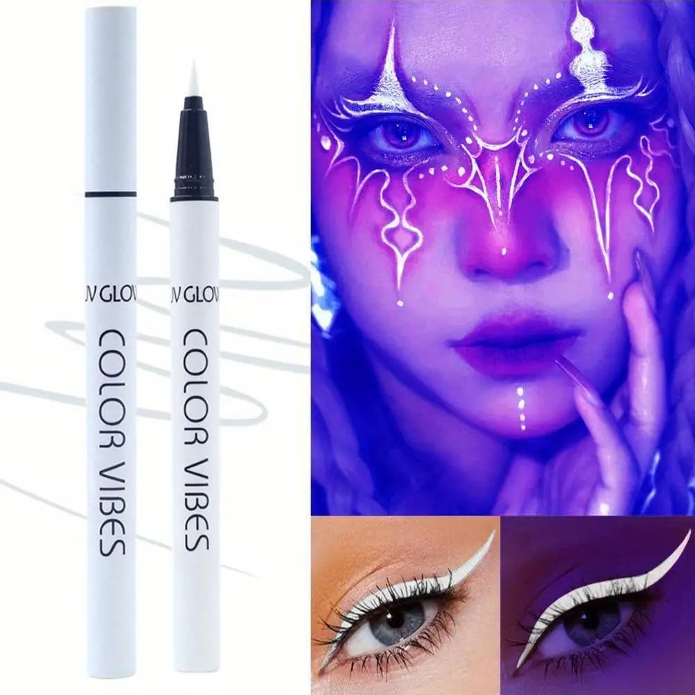 8-Color UV Glow Neon Liquid Eyeliner Set – Matte, Waterproof & Smudge-Proof High-Pigment Eye Makeup Pens