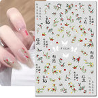 3D Floral & Butterfly Nail Art Stickers