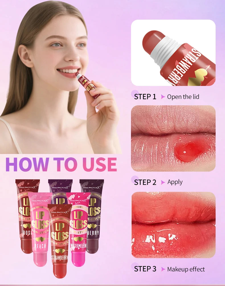6-Piece Moisturizing Lip Oil Set – Long-Lasting Gloss, Travel-Friendly Gift