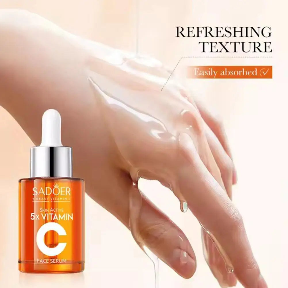 5x Vitamin C Skincare Set – Cleanser, Lotion, Eye Cream & Serum for Brightening & Even Skin Tone