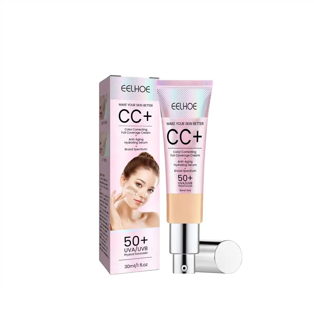 CC+ Cream Foundation – SPF 50+ Whitening & Moisturizing Korean Makeup