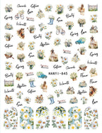 3D Floral & Butterfly Nail Art Stickers