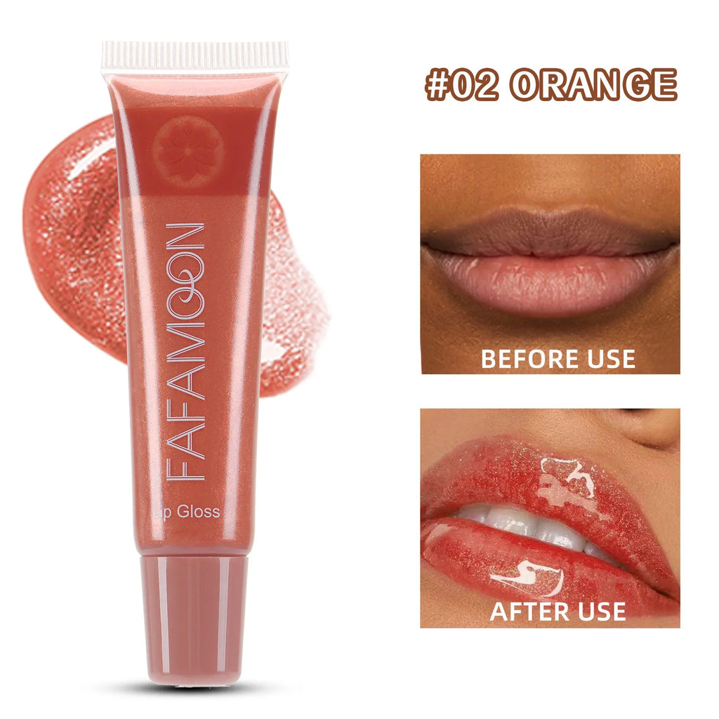 Pearl Mirror Liquid Lip Gloss – Glitter Shine, Moisturizing & Plumping Color