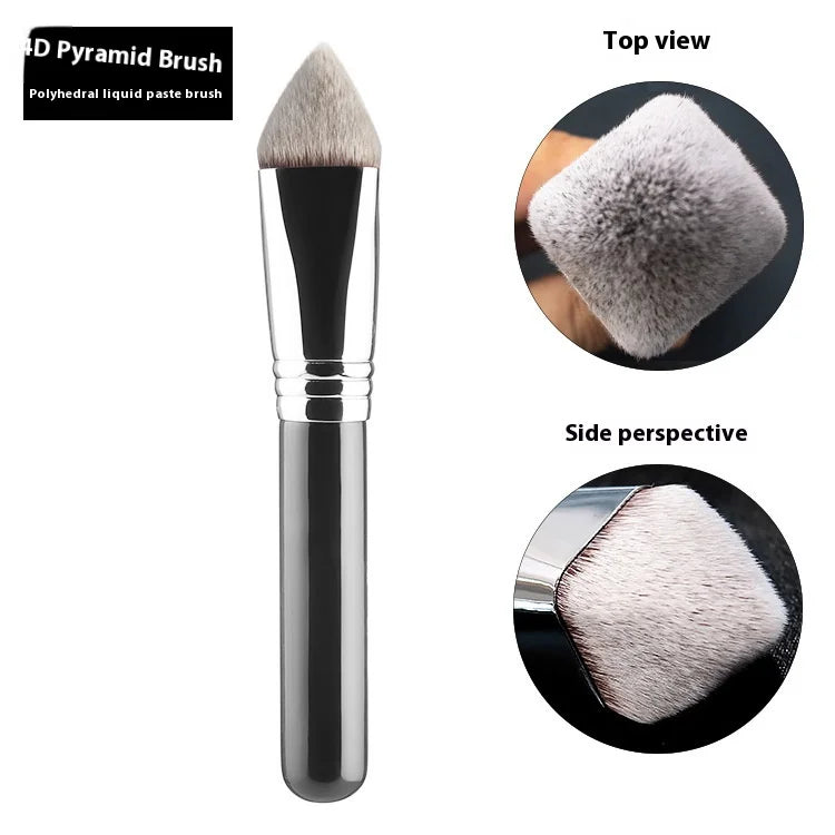 Luxury Pro Kabuki Foundation Brush – Premium Vegan, Multi-Shape