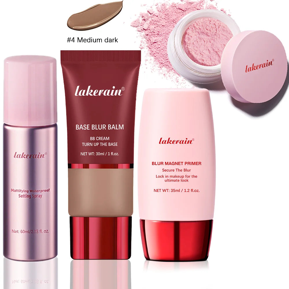 Ultimate Blurring Setting Kit – Travel Size Waterproof Primer & Powder for Oil Control