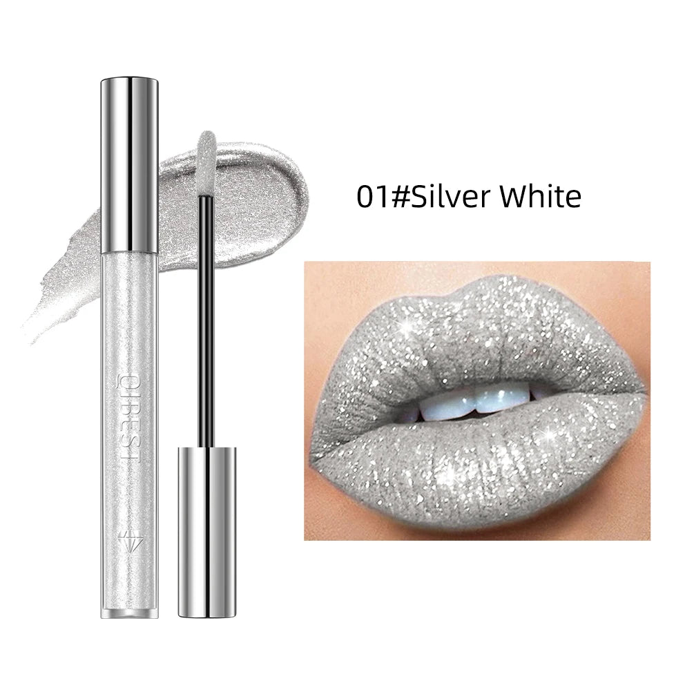 Diamond Liquid Lipstick – 6 Colors, Long-Lasting Waterproof Gloss