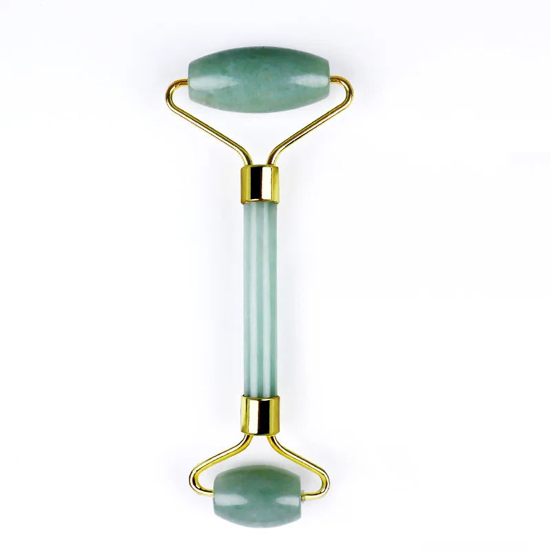 Natural Jade Gua Sha & Roller Massage Set