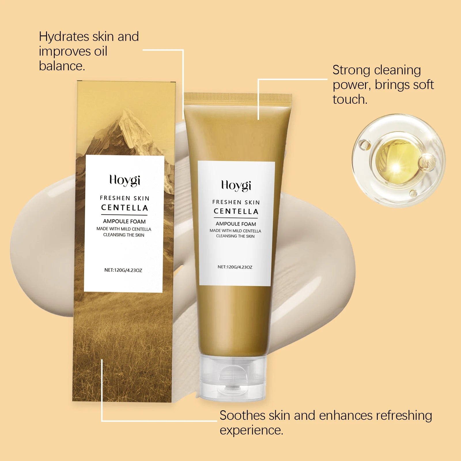 Centella Low pH Deep Cleansing Foam – Hydrating, Soothing, Exfoliating Face Wash