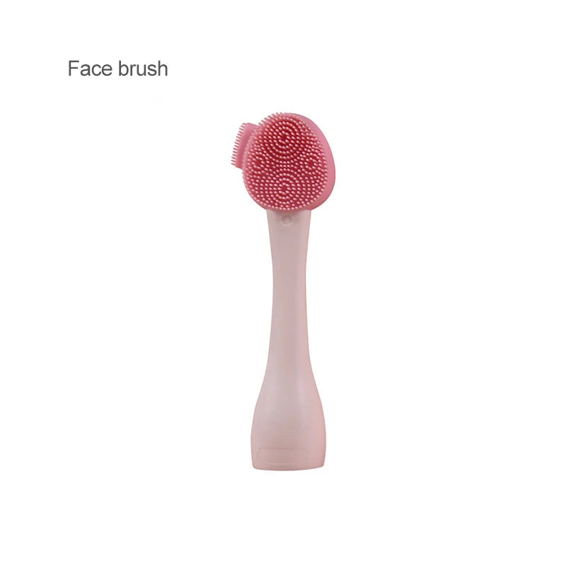 2-in-1 Silicone Facial Cleansing Brush – Mud Mask Remover & Makeup Scraper Tool