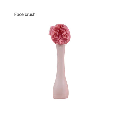 2-in-1 Silicone Facial Cleansing Brush – Mud Mask Remover & Makeup Scraper Tool