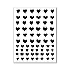 Creative Cute Hollow Nail Stickers Set - Airbrush Stencils Spray Templates for Nail Art - Heart Butterfly Bear Designs