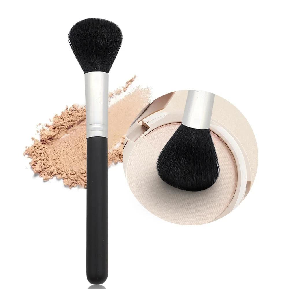 Professional Black Powder & Makeup Brush – Foundation, Blush, Bronzer