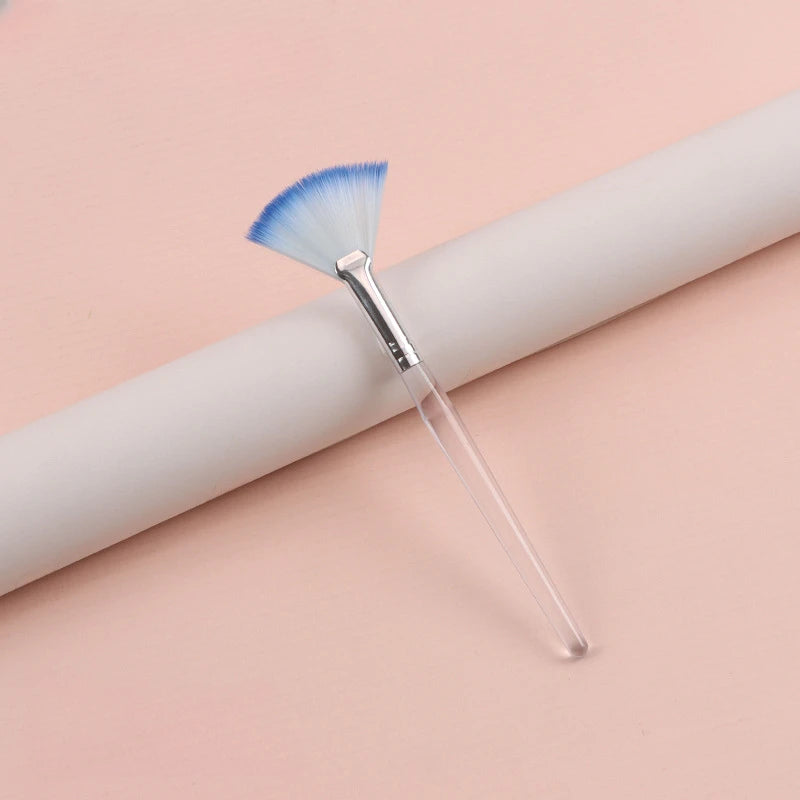 1/8pcs Fan Acid Facial Brush Set – Soft Portable Mask Brushes for Skin Care & Beauty Salon Use
