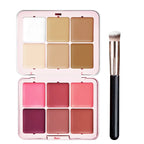 12-Color Concealer & Blush Brush Set – Blemish & Dark Circle Coverage