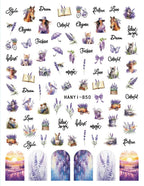 3D Floral & Butterfly Nail Art Stickers