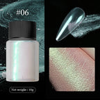 10g Gradient Pearl Nail Powder – Metallic Aurora Effect Glitter Dust for UV Gel Nail Art Decorations