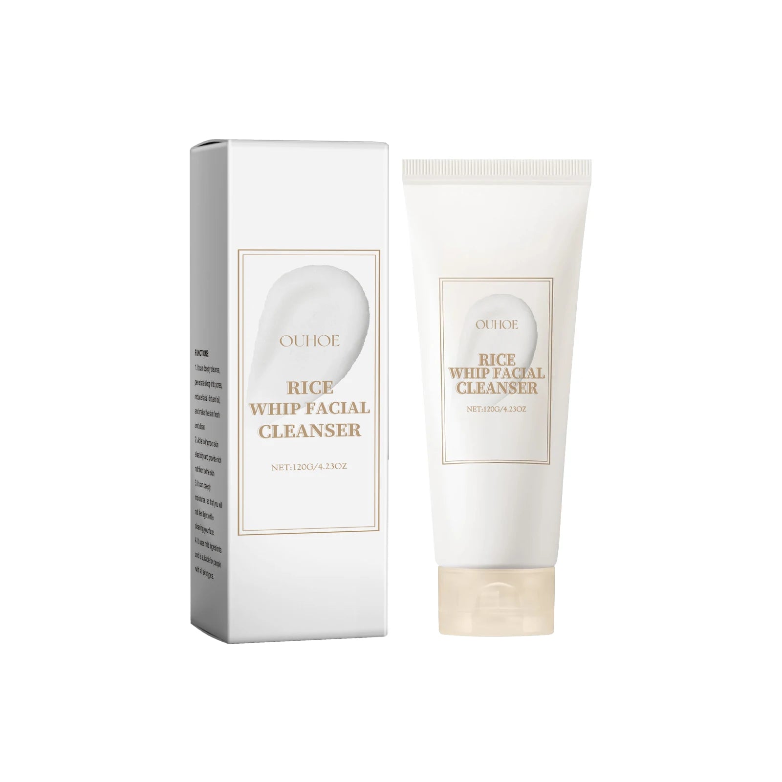 Rice Milk Cleansing Foam 120g – Gentle Hydrating Facial Wash with Rice Extract