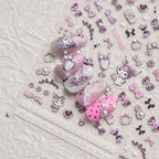 5D Anime Nail Stickers – Hello Kitty, Kuromi & Cinnamoroll