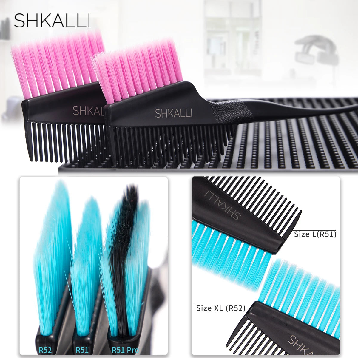 Professional Hair Color Comb & Brush – Ergonomic Hybrid Design for Bleaching, Highlights & Salon or Home Use