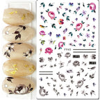 3D Floral & Butterfly Nail Art Stickers Decals
