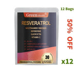 30 Patches Resveratrol Transdermal Patches With Berberine Quercetin Antioxidant Heart Support