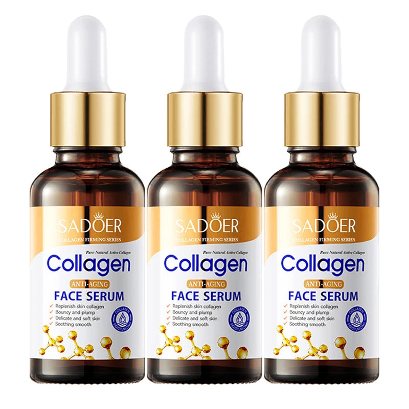 3pcs Collagen Face Serum Set – Firming & Moisturizing Facial Essence