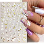 3D Floral & Butterfly Nail Art Stickers