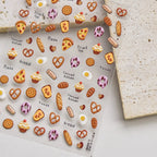 Autumn Maple & Ginkgo 5D Nail Art Stickers – Pumpkins, Ladybugs & Mushrooms