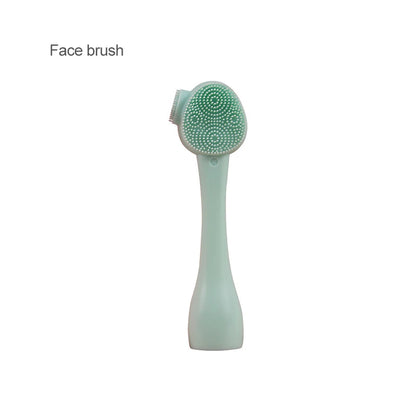 2-in-1 Silicone Facial Cleansing Brush – Mud Mask Remover & Makeup Scraper Tool