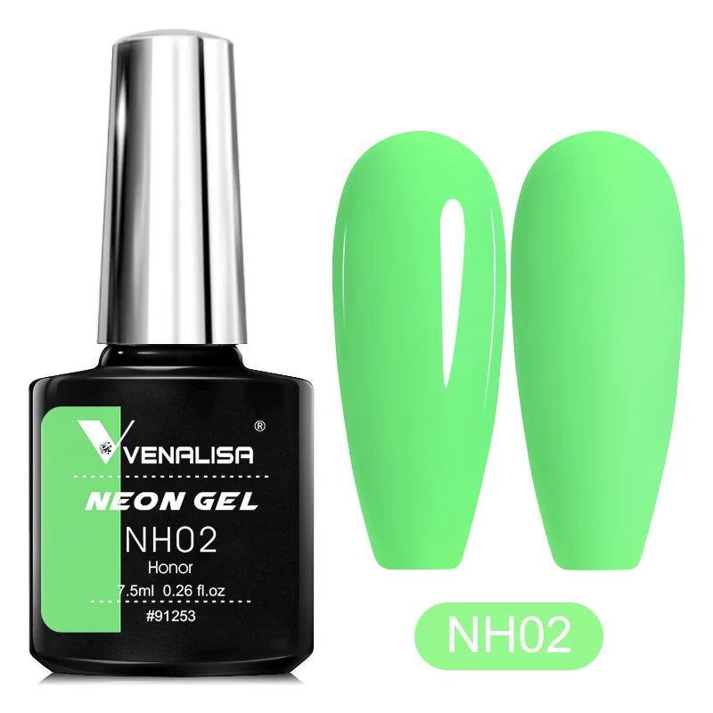Neon Gel Nail Polish 7.5ml – UV/LED Soak Off Summer Colors