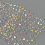 Cute Cartoon Nail Stickers – Self-Adhesive Nail Art Decals