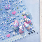 5D Anime Nail Stickers – Hello Kitty, Kuromi & Cinnamoroll
