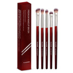 MAANGE 5-Piece Luxury Eyeshadow Brush Set – Soft Bristles & Portable Beauty Tools